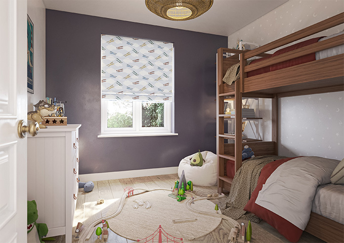Flying Ace, Rainbow - Roman Blind - Image 6